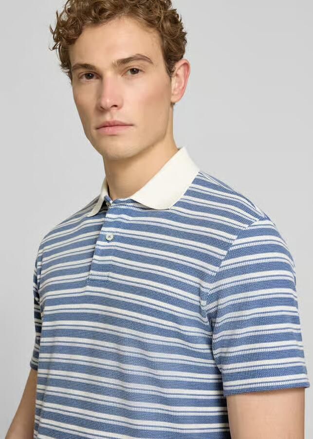 Selected Homme regular fit poloshirt van katoenmix model 'BLAZE'