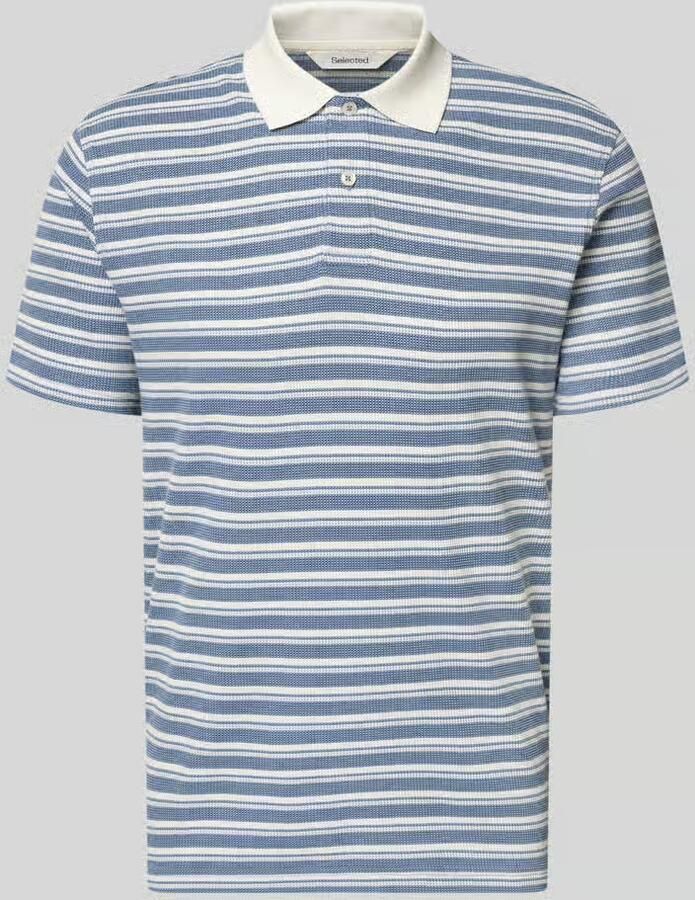 Selected Homme regular fit poloshirt van katoenmix model 'BLAZE' - Foto 2