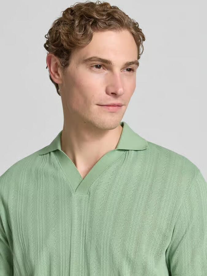 Selected Homme regular fit poloshirt van katoenmix model 'TRAVIS'