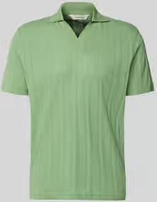 Selected regular fit poloshirt van katoenmix model 'TRAVIS'