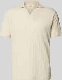 Selected regular fit poloshirt van katoenmix model 'TRAVIS'