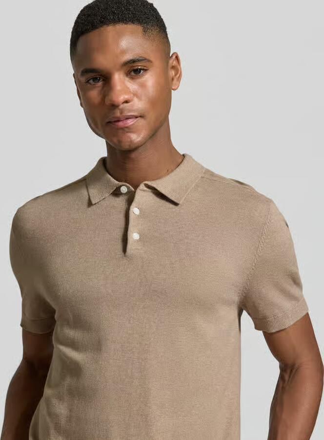Selected Homme Regular fit Poloshirt van Mix van biologisch katoen Model 'BERG' - Foto 8