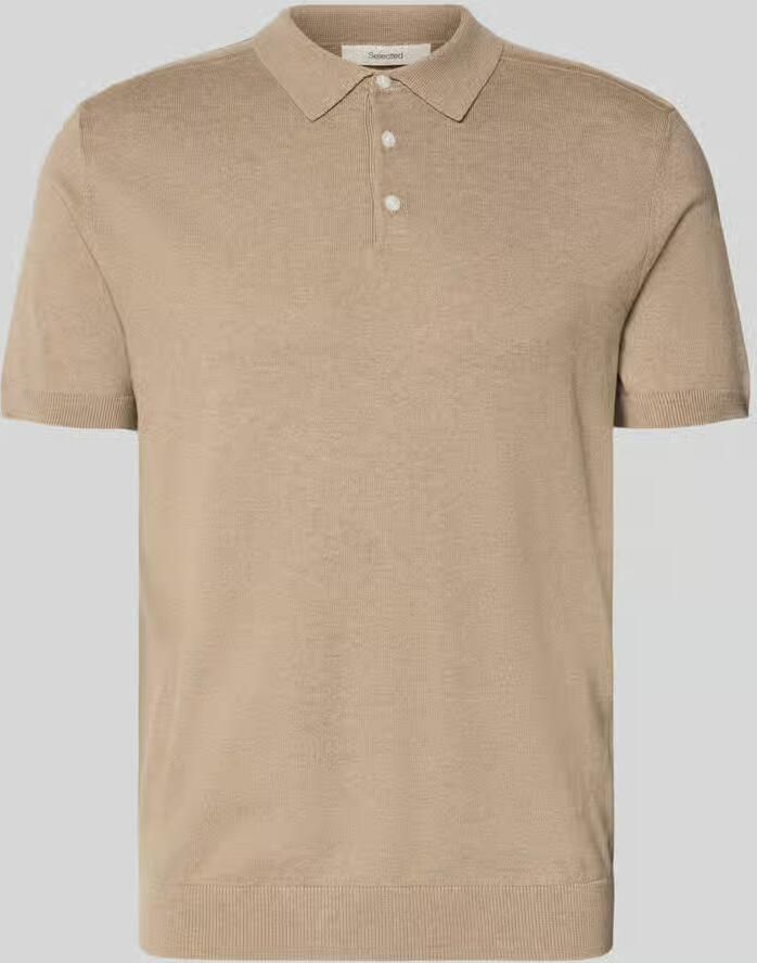 Selected Homme Regular fit Poloshirt van Mix van biologisch katoen Model 'BERG' - Foto 9