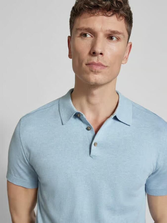 Selected Homme Regular fit Poloshirt van Mix van biologisch katoen Model 'BERG' - Foto 8