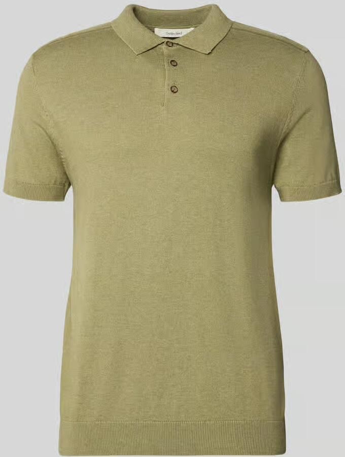 Selected Homme Regular fit Poloshirt van Mix van biologisch katoen Model 'BERG' - Foto 8