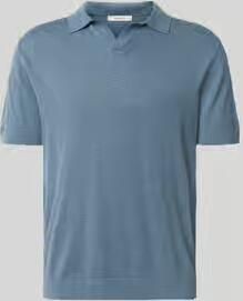 SELECTED MEN Heren Polo's & T-shirts Slhmattis Ss Knit Sun Open Polo Blauw - Foto 7