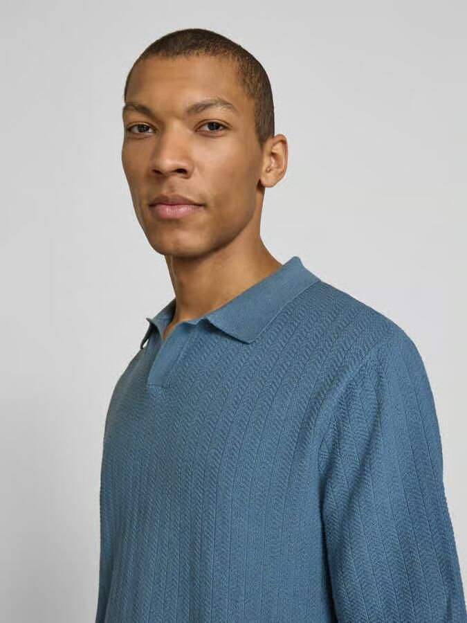 Selected Homme regular fit poloshirt van mix van katoen en linnen model 'MATTIS' - Foto 3