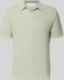 Selected regular fit poloshirt van mix van katoen en linnen model 'MATTIS' - Foto 3