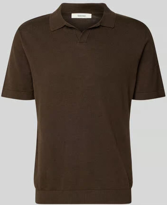 Selected Homme regular fit poloshirt van mix van katoen en linnen model 'MATTIS' - Foto 8