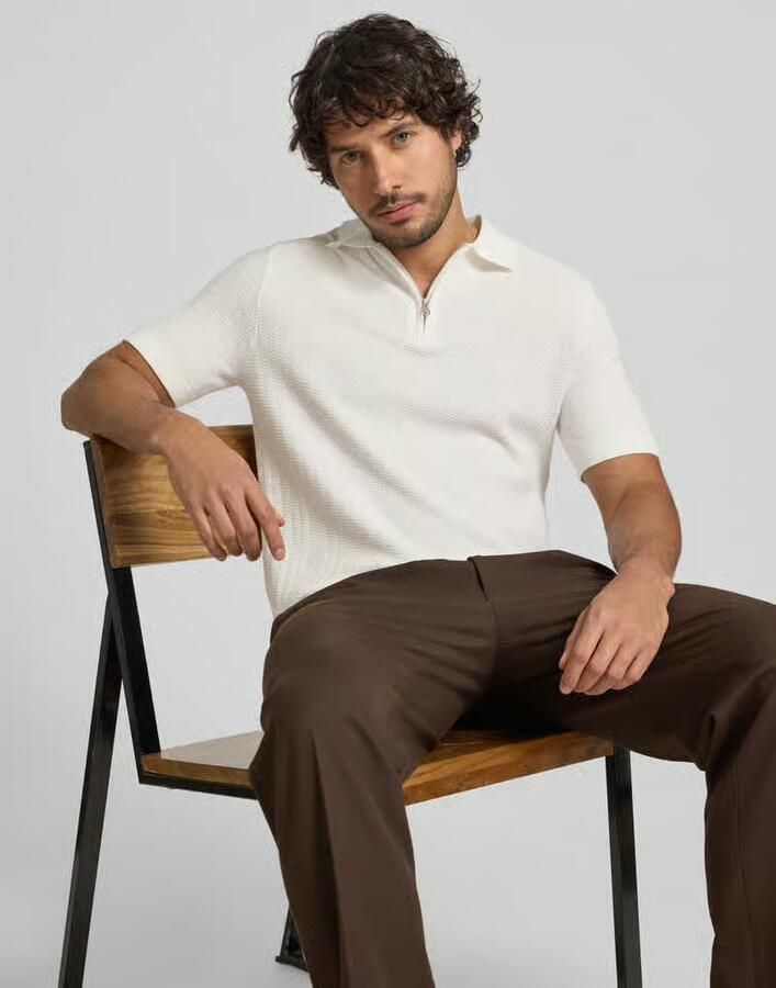 Selected Homme Regular fit poloshirt van puur biologisch katoen model 'CRAN' - Foto 4