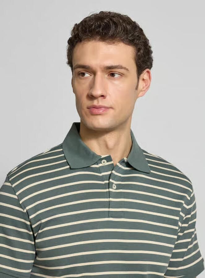 Selected regular fit poloshirt van puur katoen model 'DEAN'