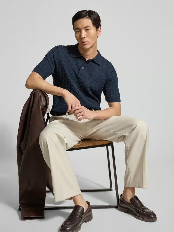Selected Homme regular fit poloshirt van puur katoen model 'MATTIS'