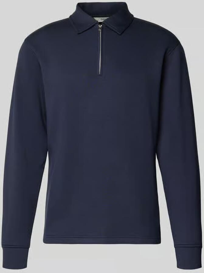 Selected Homme Regular fit poloshirt van viscosemix model 'EMANUEL'