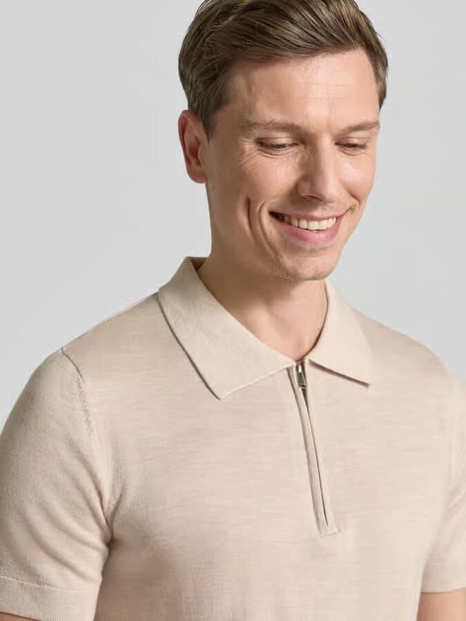 Selected Homme Regular fit poloshirt van zuivere wol model 'TRAY' - Foto 2
