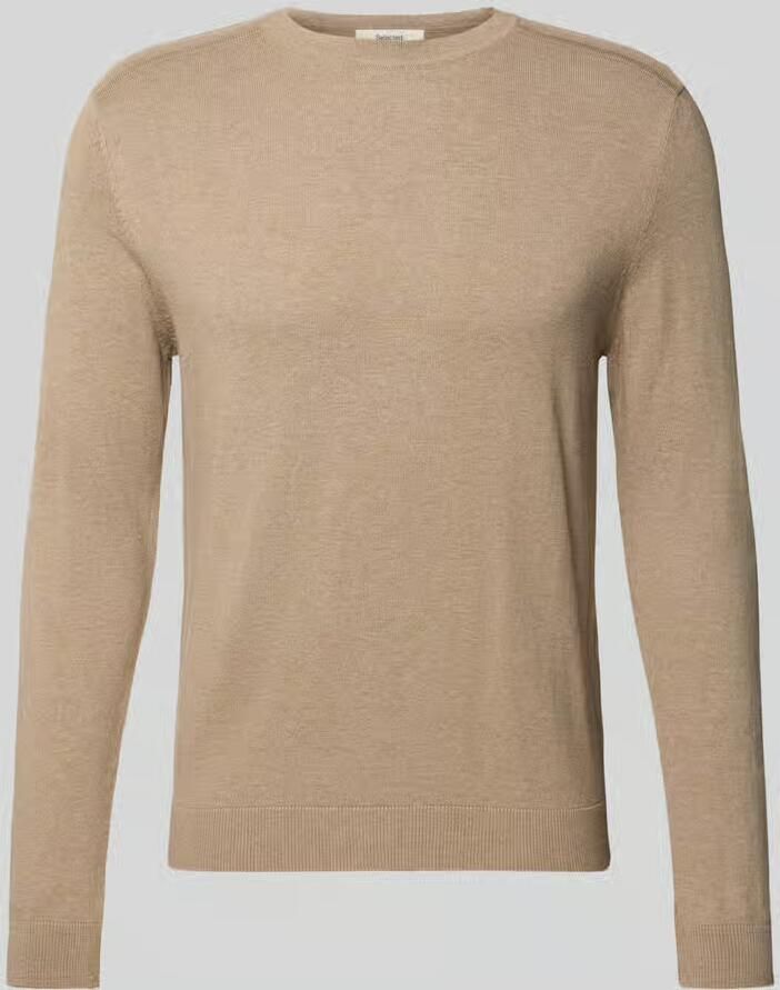 Selected Homme Regular fit pullover van puur katoen model 'BERG'