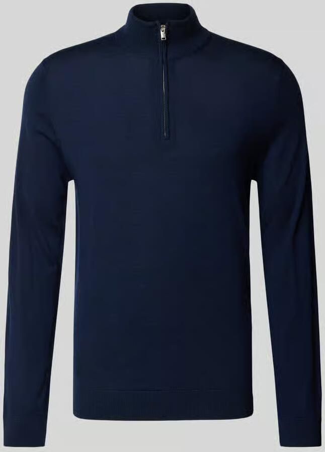 Selected Homme Gebreide pullover van merinowol met schipperskraag model 'TRAY'
