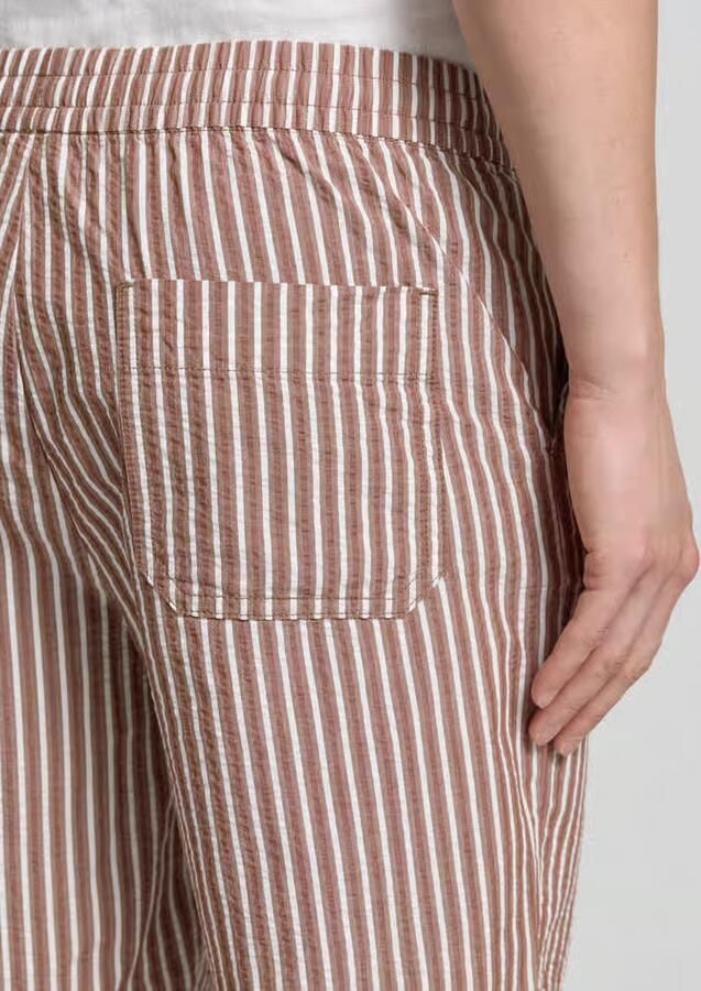 SELECTED MEN Heren Broeken Slhregstuart Seersucker Shorts Bruin - Foto 5