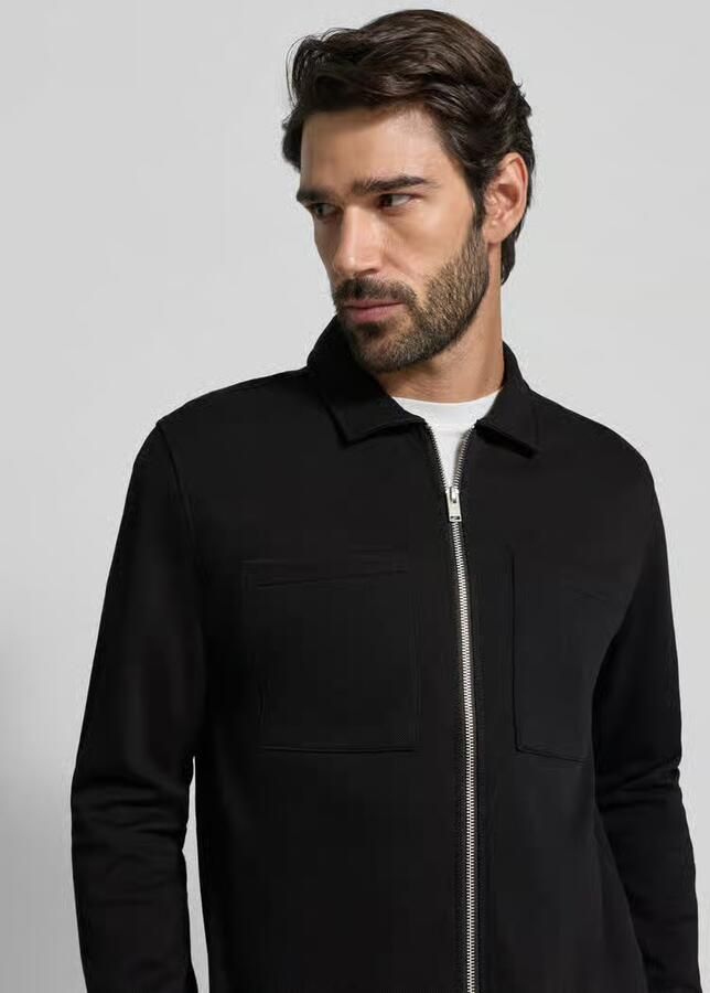 Selected Homme Regular fit sweatjack van katoenmix model 'JACKIE' - Foto 2