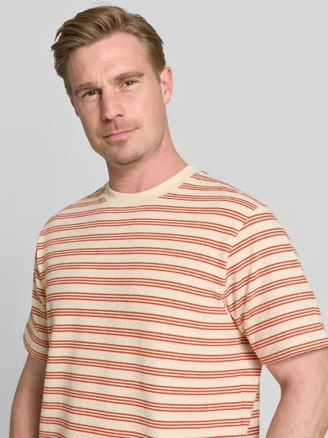 Selected Homme regular fit T-shirt van katoenmix model 'ELI' - Foto 3