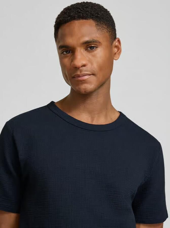 Selected Homme regular fit T-shirt van katoenmix model 'SANDER' - Foto 4