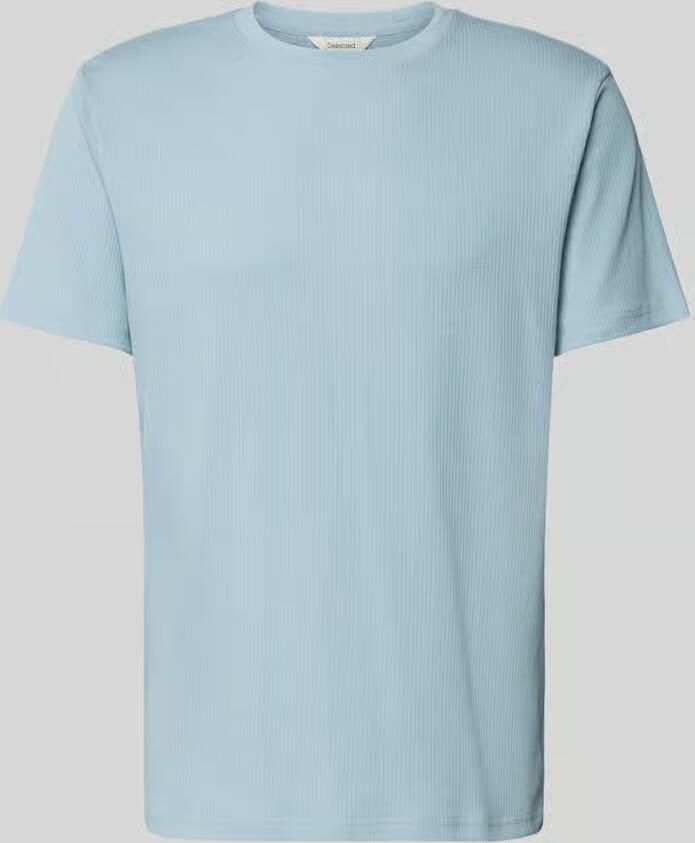Selected Homme regular fit T-shirt van katoenmix model 'SPENCER' - Foto 2