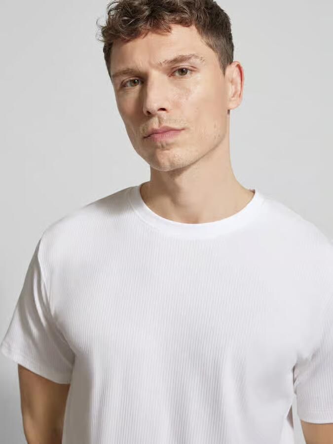 Selected Homme regular fit T-shirt van katoenmix model 'SPENCER'