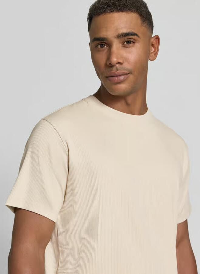 Selected Regular fit t-shirt van katoenmix model 'SPENCER' - Foto 2