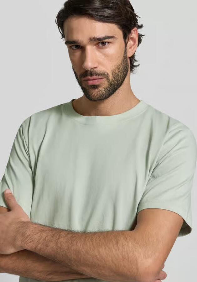 Selected Homme Regular fit T-shirt van puur katoen model 'ASPAN' - Foto 2
