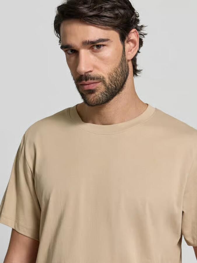 Selected Homme Regular fit T-shirt van puur katoen model 'ASPAN' - Foto 2