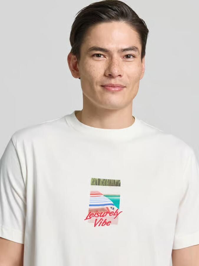 Selected Homme regular fit T-shirt van puur katoen model 'ASPEN' - Foto 3