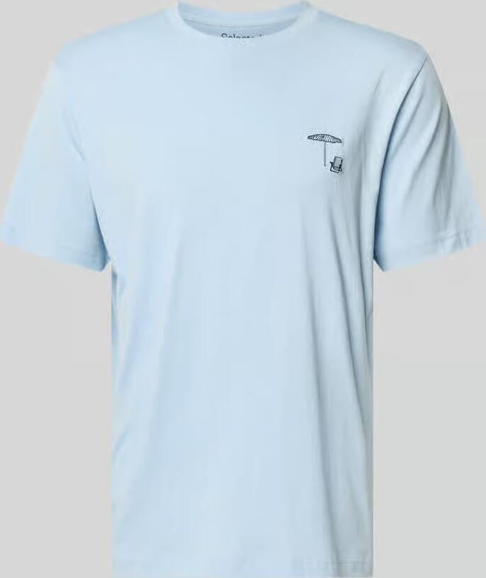 Selected Homme regular fit T-shirt van puur katoen model 'HASPEN' - Foto 5