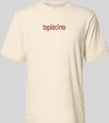 SELECTED MEN Heren Polo's & T-shirts Slhaspen Graphic Ss Tee Beige - Foto 5