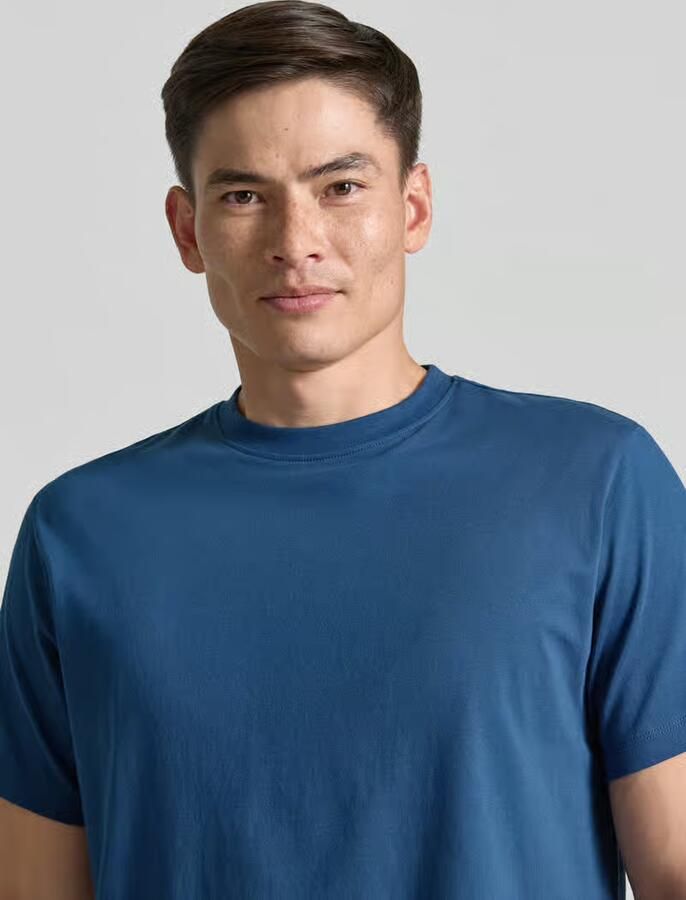 Selected regular fit T-shirt van puur katoen model 'HASPEN'