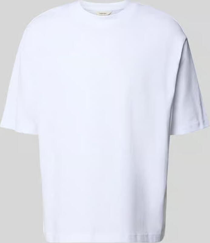 SELECTED MEN Heren Polo's & T-shirts Slhrelaxaspen 2-ply Ss O-neck Noos Wit - Foto 9