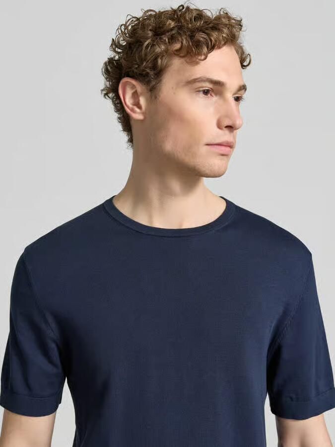 Selected Homme Regular fit gebreid shirt van biologisch katoen model 'TORINO' - Foto 3