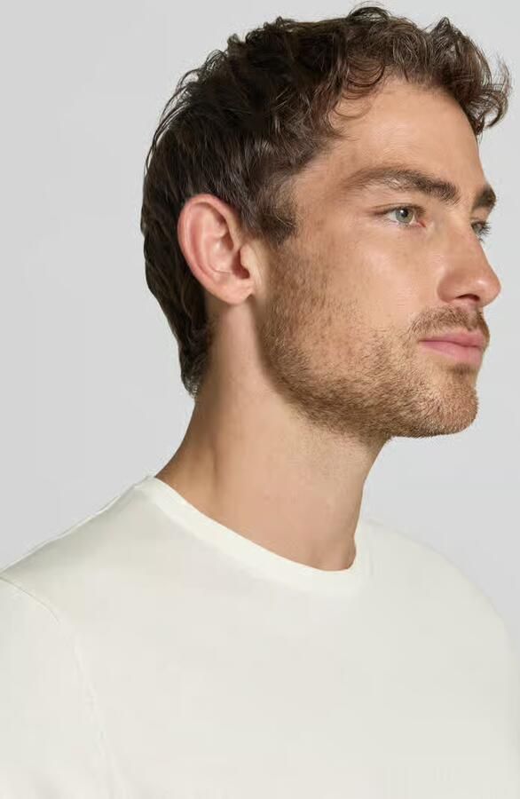 Selected Regular fit gebreid shirt van biologisch katoen model 'TORINO' - Foto 4