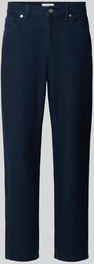 Selected regular fit tapered jeans van mix van katoen en hennep model 'MAURO'