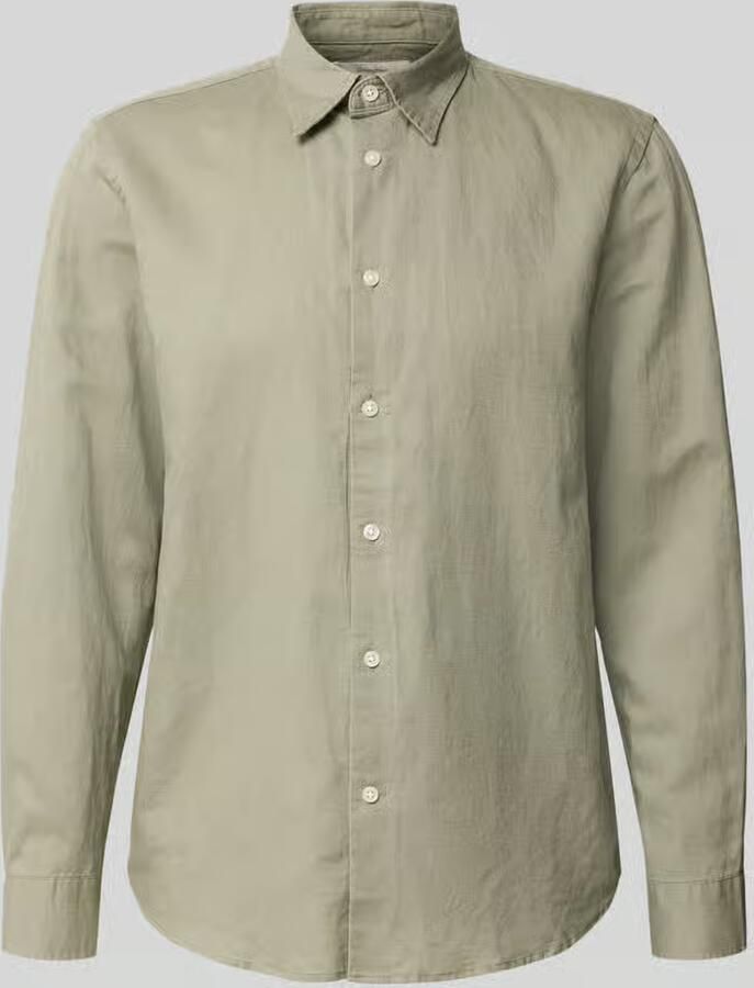 Selected Homme regular fit vrijetijdsoverhemd van mix van katoen en linnen model 'CLAY LINENBLEND' - Foto 4