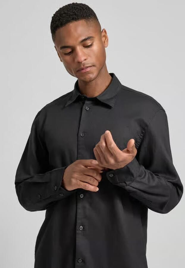 Selected Homme regular fit vrijetijdsoverhemd van mix van katoen en linnen model 'CLAY LINENBLEND'