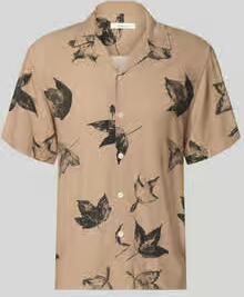 Selected regular fit vrijetijdsoverhemd van pure viscose model 'TERRY'