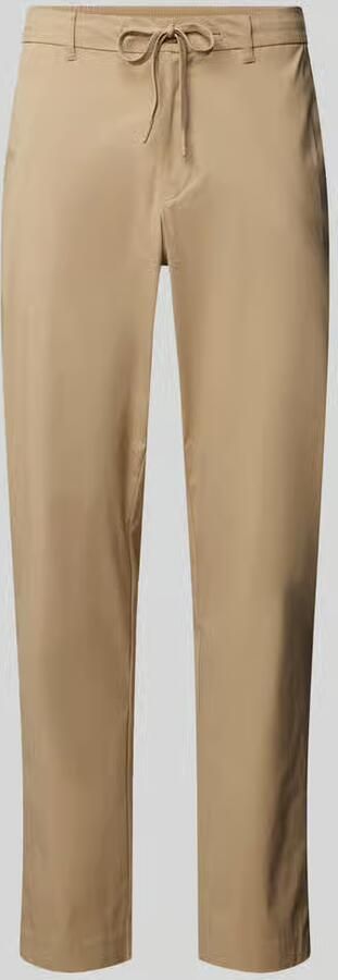 Selected Homme Regular tapered fit chino met tunnelkoord model 'LERO'