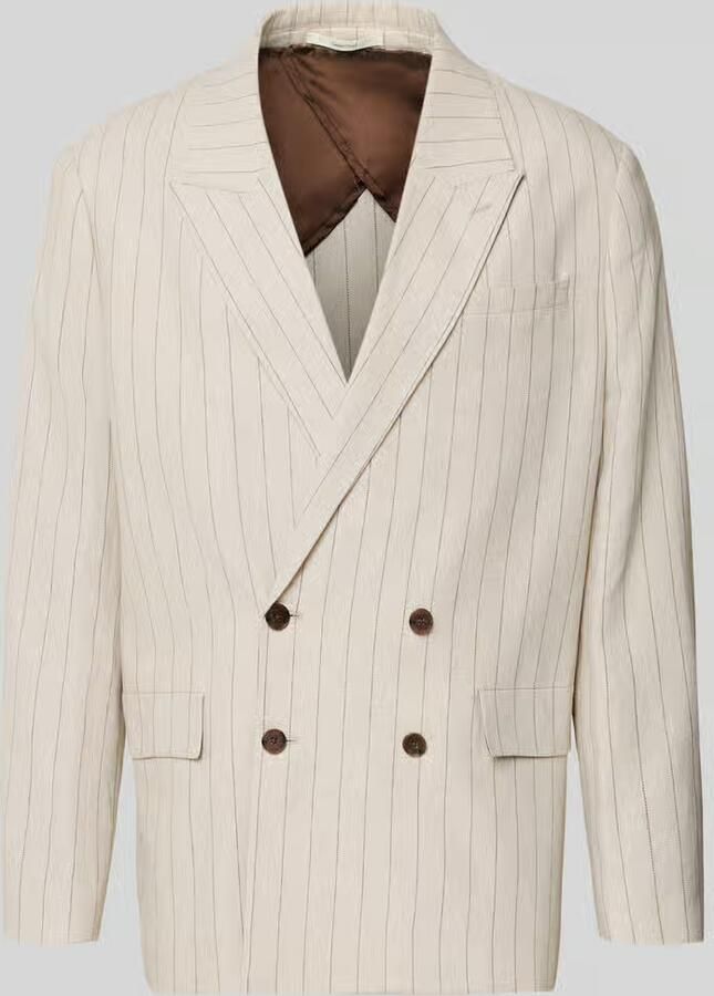 Selected relaxed fit colbert van linnen-katoenmix model 'MALIK' - Foto 2