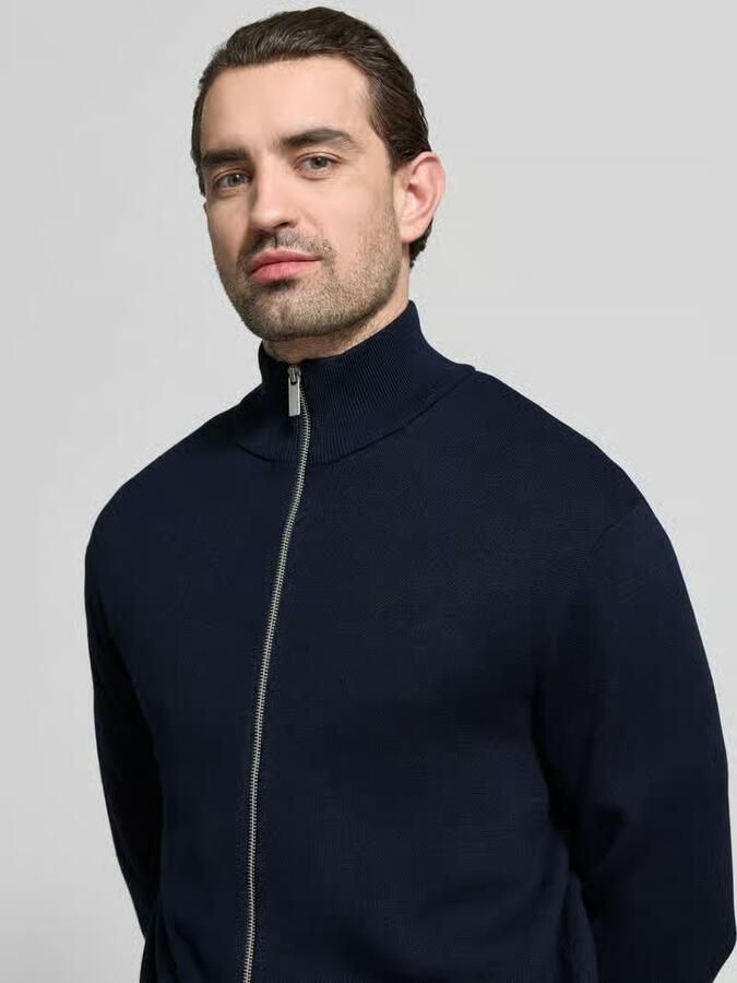 Selected Homme Relaxed fit gebreid jack van viscosemix model 'TELLER' - Foto 2