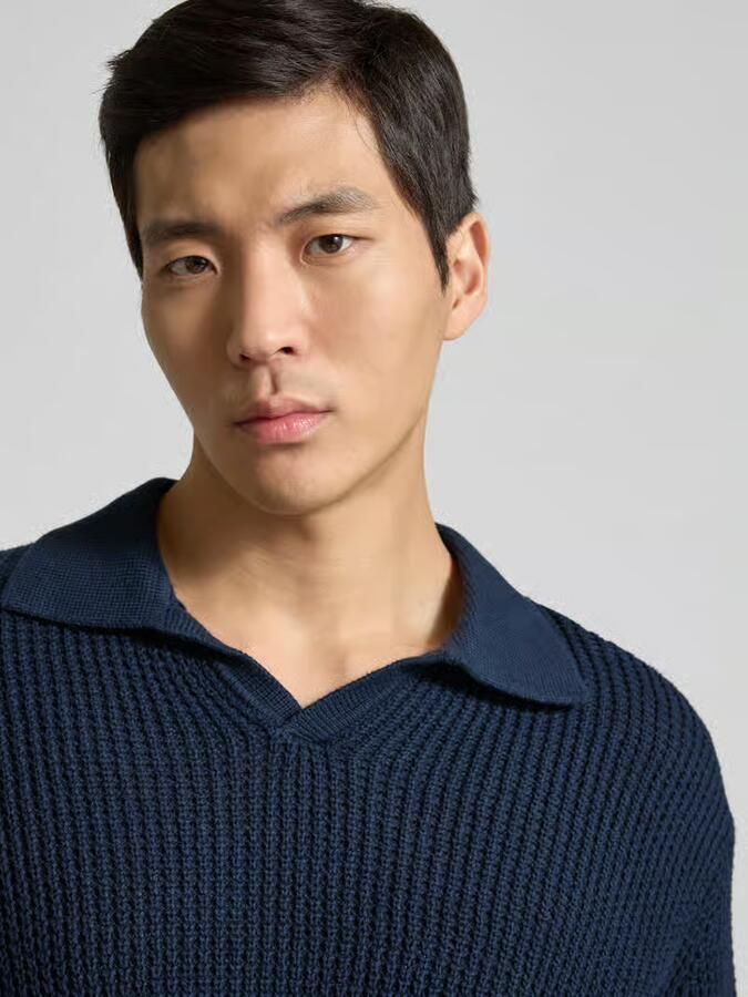 Selected Homme Relaxed fit Gebreide pullover van puur katoen Model 'DERECK'