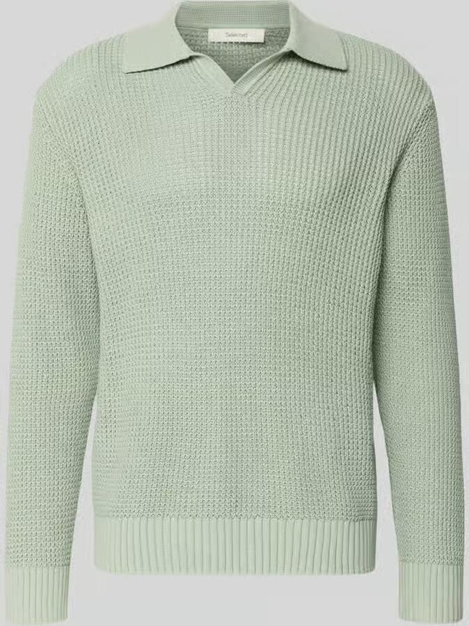 Selected Homme Relaxed fit Gebreide pullover van puur katoen Model 'DERECK' - Foto 2