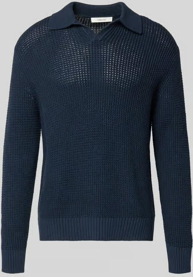 Selected Homme Relaxed fit Gebreide pullover van puur katoen Model 'DERECK' - Foto 2