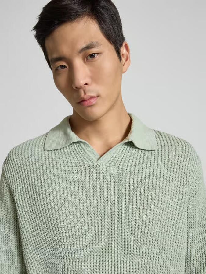 Selected Homme Relaxed fit Gebreide pullover van puur katoen Model 'DERECK'