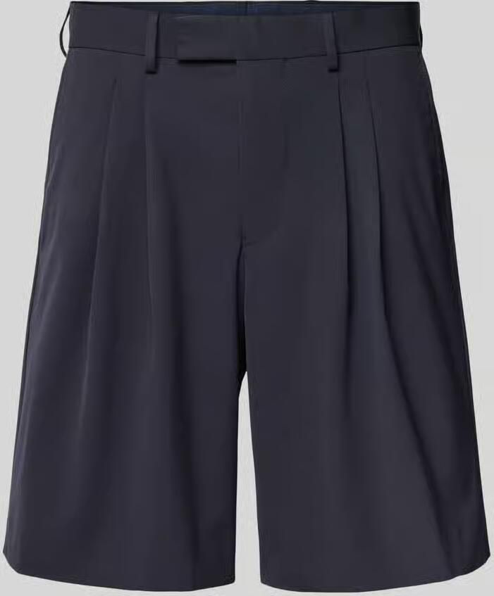 Selected Homme Relaxed fit korte broek met bandplooien model 'LIAM' - Foto 2