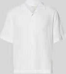 Selected relaxed fit linnen overhemd met resortkraag model 'KYLIAN'