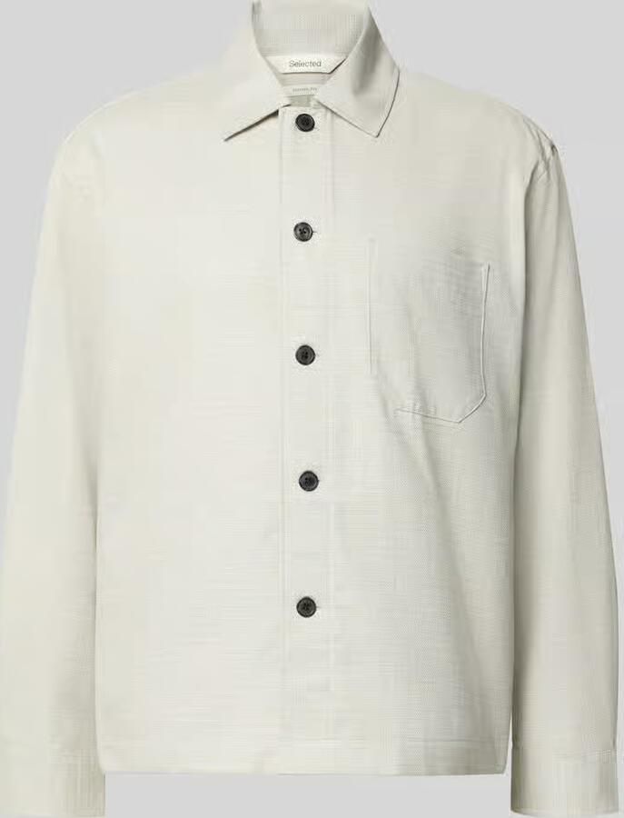 Selected Homme relaxed fit overshirt van puur katoen model 'HENRY'